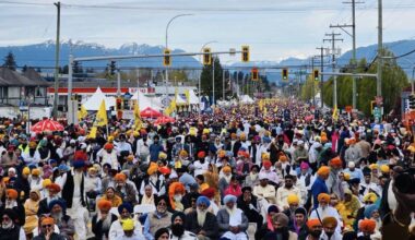 An estimated 450,000 filled the streets of Surrey on Saturday, April 18 for the annual Vaisakhi Parade. (Contributed to Surrey Now-Leader)