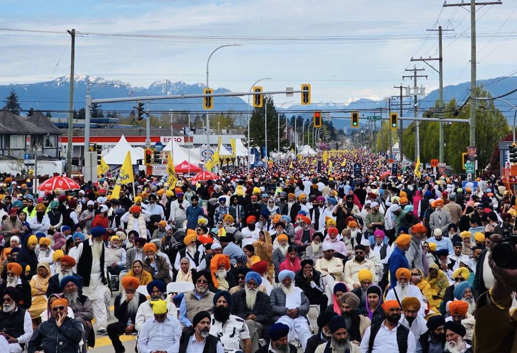 An estimated 450,000 filled the streets of Surrey on Saturday, April 18 for the annual Vaisakhi Parade. (Contributed to Surrey Now-Leader)