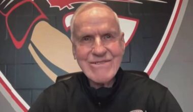 Vancouver Giants head scout Terry Bonner interviewed during a broadcast of the WHL Prospects Draft on May 6, 2026. (Instagram)