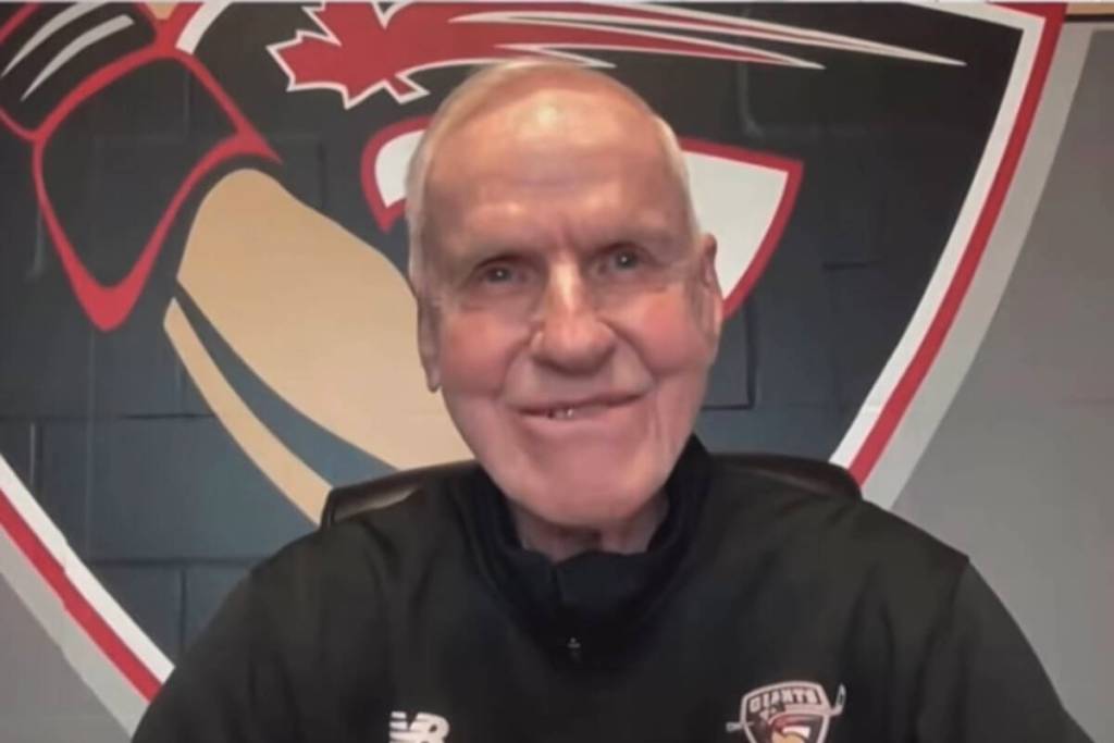 Vancouver Giants head scout Terry Bonner interviewed during a broadcast of the WHL Prospects Draft on May 6, 2026. (Instagram)