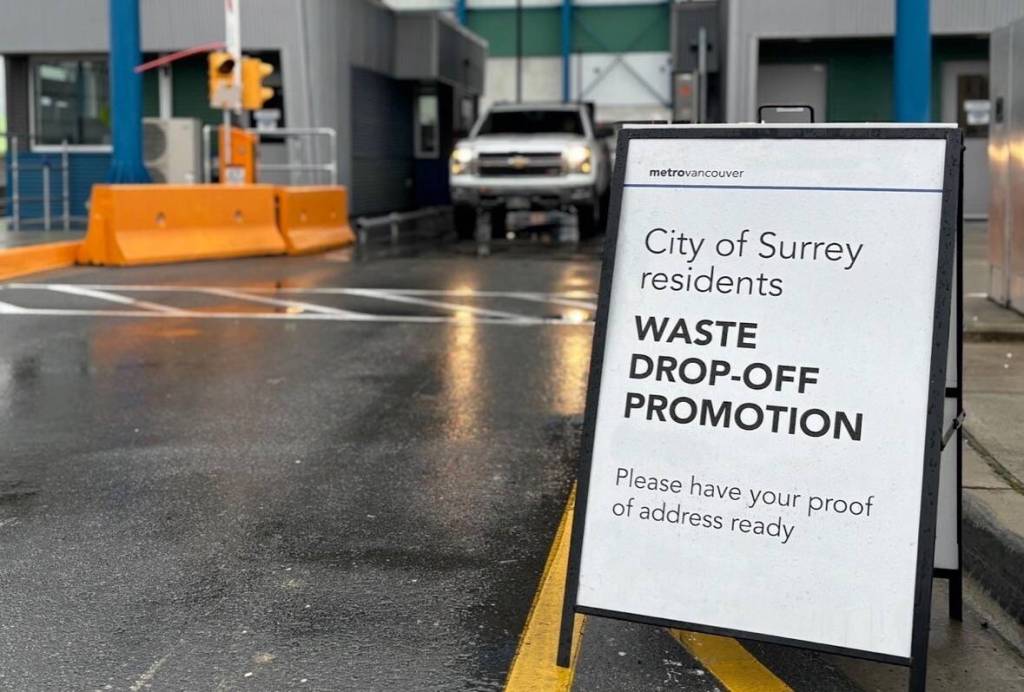 Surrey residents can use Free Waste Drop-Off program until Sept. 30. (City of Surrey photo)