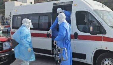Medical evacuation of people suspected to have been infected with hantavirus, Cabo Verde, 6 May 2026. (World Health Organization)