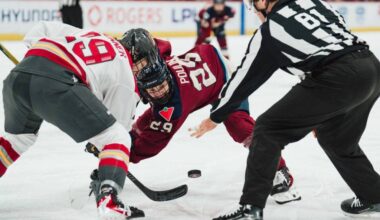 Montreal will face off against Ottawa on Thursday. Marie-Philip Poulin (29) and Brianne Jenner (19) face off during a PWHL regular season game between the Ottawa Charge and the Victoire de Montréal at the Place Bell on January 24, 2026, in Laval, Quebec, Canada. (Photo by Laurent Corbeil/PWHL)