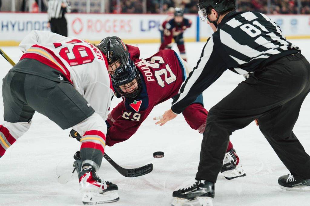 Montreal will face off against Ottawa on Thursday. Marie-Philip Poulin (29) and Brianne Jenner (19) face off during a PWHL regular season game between the Ottawa Charge and the Victoire de Montréal at the Place Bell on January 24, 2026, in Laval, Quebec, Canada. (Photo by Laurent Corbeil/PWHL)