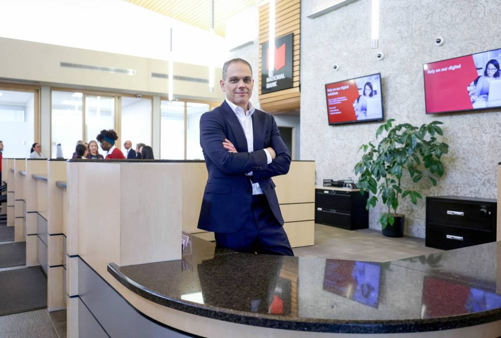 RUTH BONNEVILLE / FREE PRESS
National Bank president and CEO Laurent Ferreira was in Winnipeg this week.