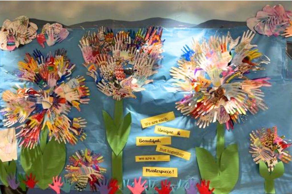 Lena Shaw Elementary school hosted their 4th annual Art Crawl on May 6. This art project was a school wide creation called &ldquo;Together we are a Masterpiece&rdquo;. (Lena Shaw Elementary/Contributed to Peace Arch News)