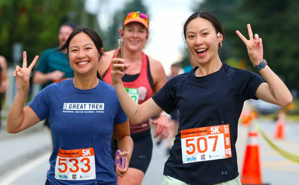 RunSurreyRun participants in a photo posted to the event website, runsurreyrun.com.