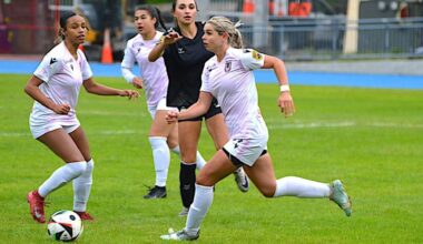 Action during a Unity FC-hosted soccer match at Bear Creek Park Stadium in Surrey on Wednesday, May 13, 2026. (Tom Zillich/Surrey Now-Leader)