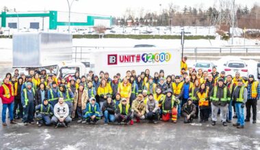 Employees at Cloverdale&rsquo;s Intercontinental Truck Body are seen in this undated photo. Intercontinental Truck Body is celebrating its 40th year in B.C. in 2026. (Photo submitted to Cloverdale Reporter/Intercontinental Truck Body)