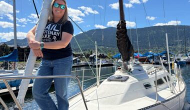 Nelson, B.C., sailor Penny Caldwell will join a research expedition to Antarctica in late 2026 where she will study the environmental impact of plastic pollution. (Tyler Harper/Nelson Star)