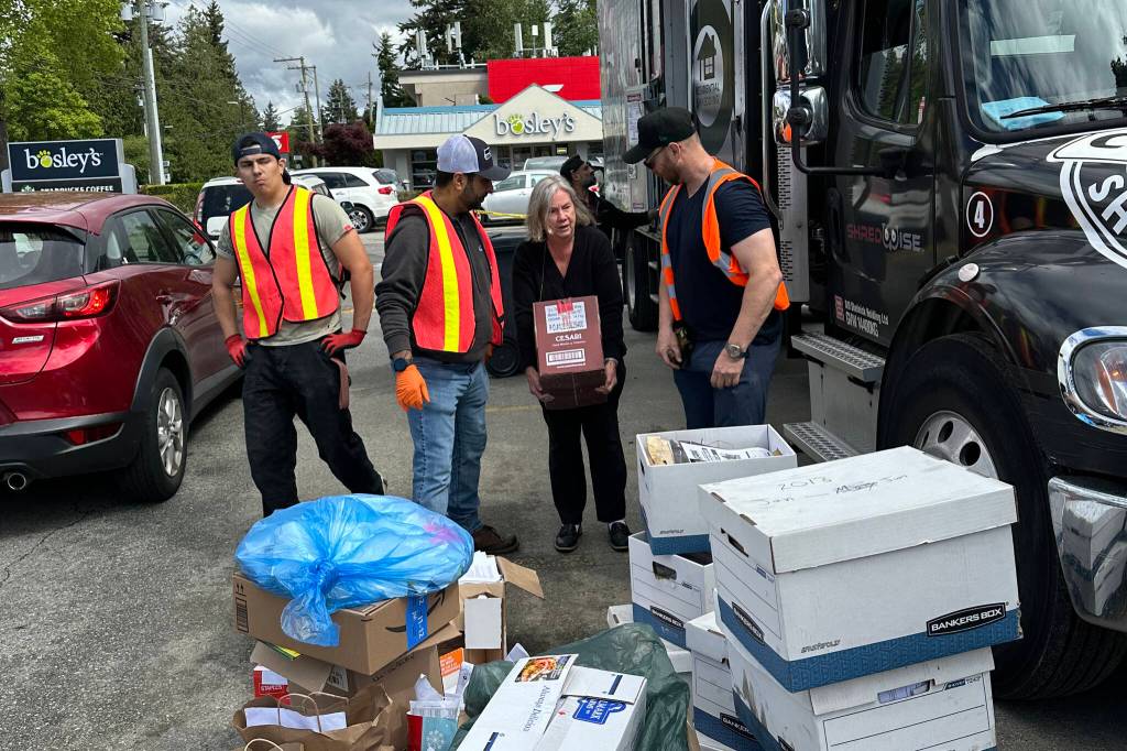 The Rotary Club of South Surrey held its Shred-It event on May 16. (Contributed to Peace Arch News)