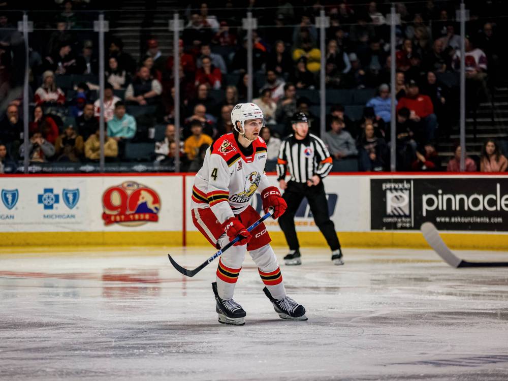 Nicolas Carrillo Photo
Grand Rapids Griffins defenceman Antii Tuomisto logged heavy minutes on the top pairing against the Manitoba Moose during the Calder Cup playoffs.