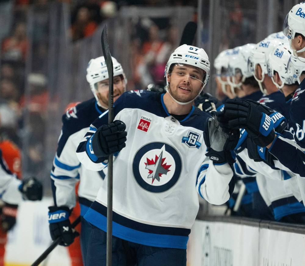 Kyusung Gong / THE ASSOCIATED PRESS FILES
While Winnipeg Jets defenceman Elias Salomonsson has emerged as a player who is ready to take on a larger role in the NHL, shoulder surgery will most likely keep him out of the lineup at the start of next season.