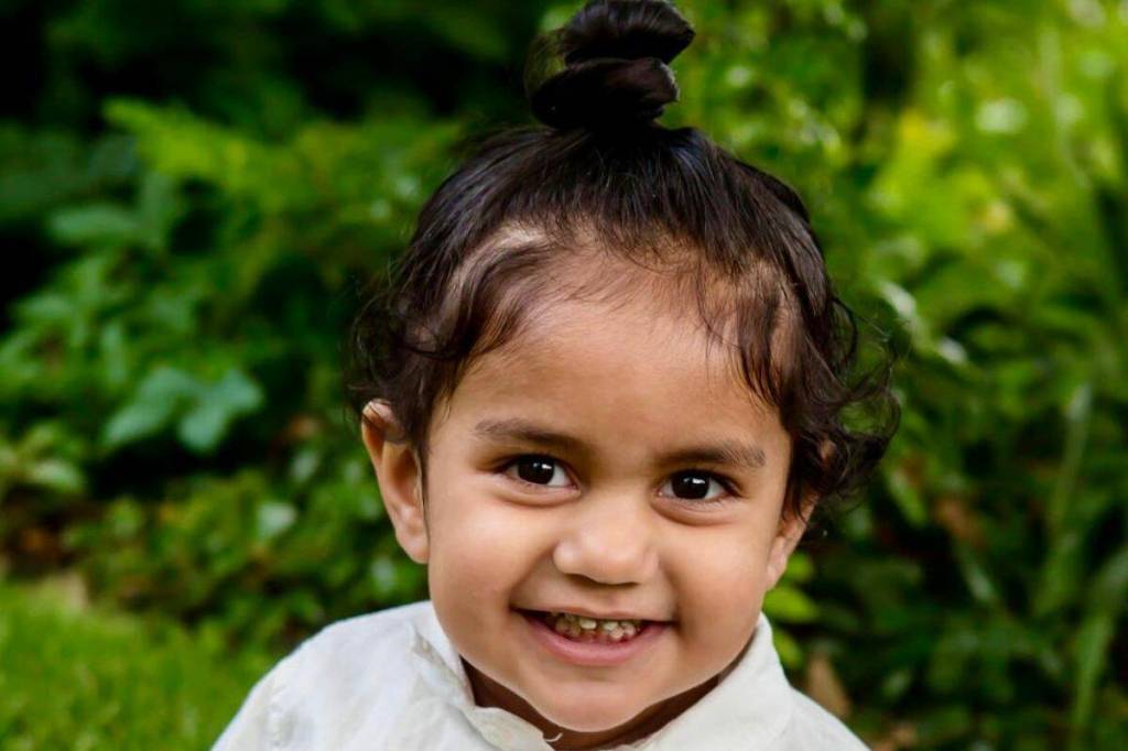 Gurmoh is a joyful three-year-old boy who loves music and dreams of becoming a firefighter one day. (Navpreet Gill/ Contributed to Surrey Now-Leader)