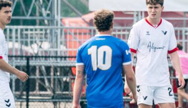 Kian Proctor (right) focuses this week&rsquo;s Player&rsquo;s Diary on league rules for U21 and domestic players and how clubs need to give these players a certain amount of time on the pitch, and what that&rsquo;s meant for him as a young player. (VFC/Special to Langley Advance Times)