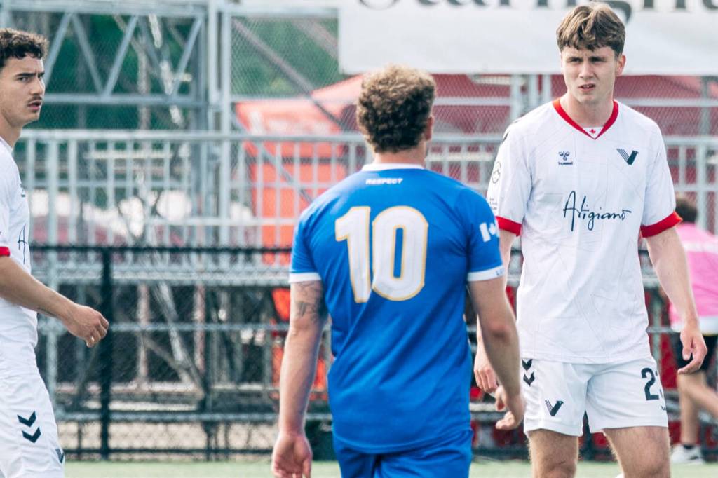 Kian Proctor (right) focuses this week&rsquo;s Player&rsquo;s Diary on league rules for U21 and domestic players and how clubs need to give these players a certain amount of time on the pitch, and what that&rsquo;s meant for him as a young player. (VFC/Special to Langley Advance Times)