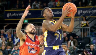 This weekend marks the first set of home games played by the Bandits at Envision Financial Court at Langley Events Centre, where they take on the Edmonton Stingers again Friday, followed by the Calgary Surge Sunday. (CEBL/Special to Langley Advance Times)
