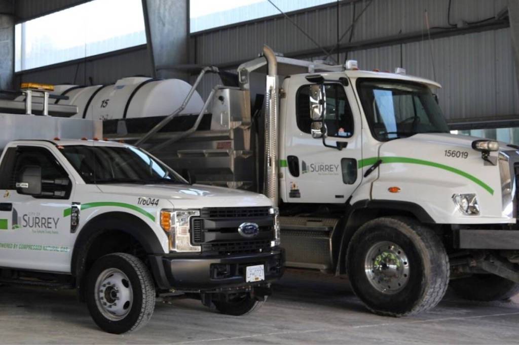 Surrey council to vote May 25 on buying 15 trucks and three vans. (Photo surrey.ca)