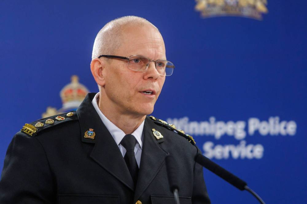 MIKE DEAL / FREE PRESS
Winnipeg Police Service Deputy Chief Cam Mackid says bill C-22 is key to enabling police to investigate crime in the digital age.