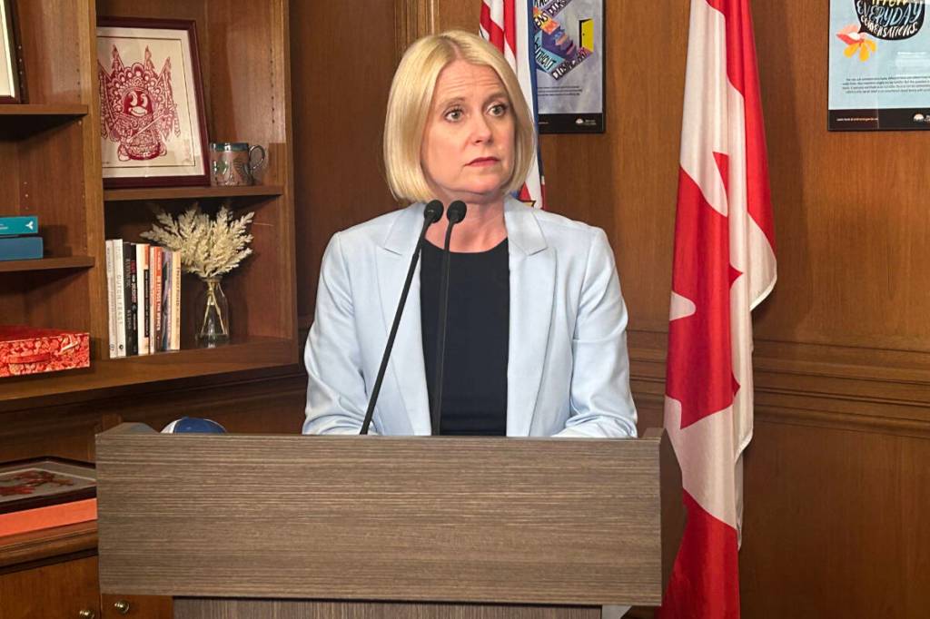 Minister of Education Lisa Beare admits provincial mistakes mean nine fired School District 61 trustees can reclaim their positions. (Mark Page/Black Press Media)