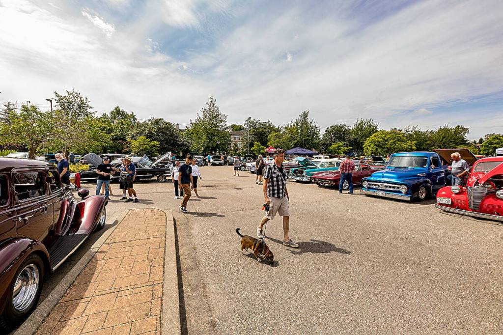 Visitors are seen at a past Hot Rod Show in the Elements Casino parking lot. This year the show will be held July 11. (Photo: Malin Jordan)