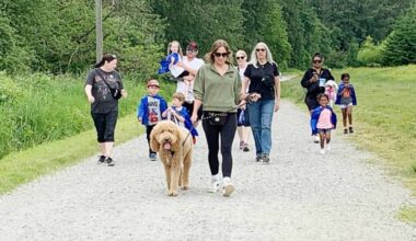 About 35 people participated in the Walk to Make Cystic Fibrosis History in Pitt Meadows last year. (Special to The News)