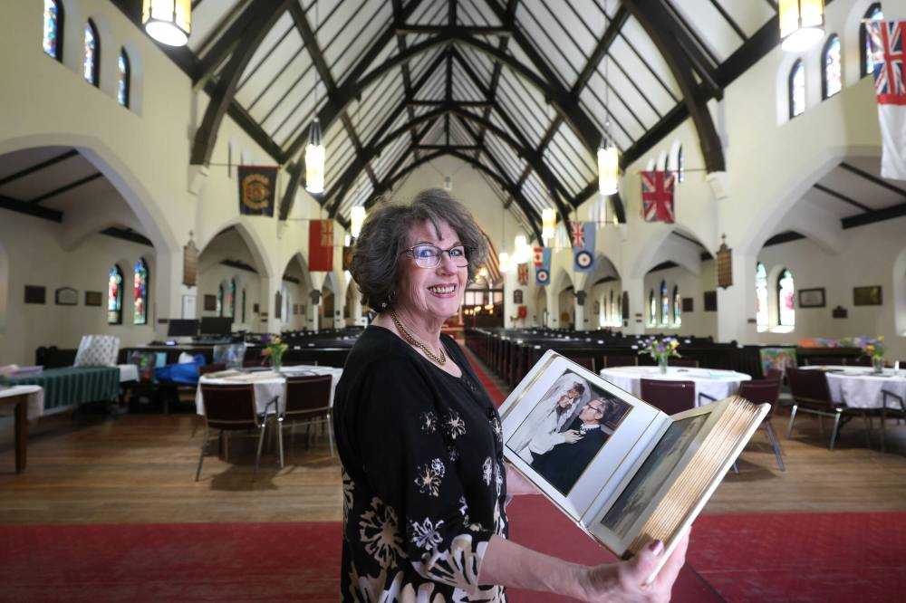 Volunteer wedding co-ordinator Margaret Van Benthem, 80, helps couples tie the knot. (Ruth Bonneville / Free Press)