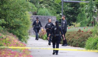 The scene of a police incident in Surrey on Friday, May 29, where a man was shot dead by police after reportedly stabbing two people – one fatally. IHIT and B.C.&rsquo;s independent police watchdog are now investigating. (1st Due Media/Contributed to Surrey Now-Leader)