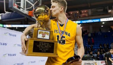Former Kelowna Owl Grant Shephard has signed with the Vancouver Bandits for the remainder of the 2026 season. (Richard Lam/UBC Athletics)
