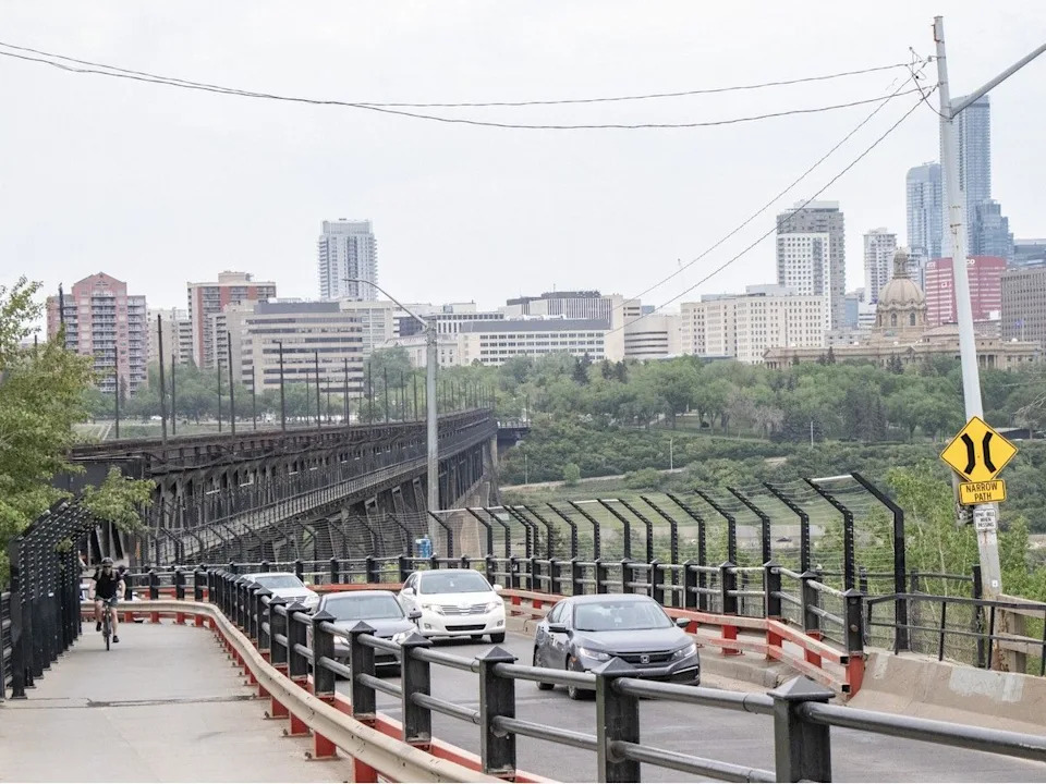 The city is considering the possibility of adding high speed passenger rail to the High Level Bridge replacement project. Photo on Friday, May 29, 2026. Shaughn Butts-Postmedia