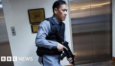 Bato dela Rosa: Ex-Philippine leader Duterte's drug war enforcer escapes ICC arrest - BBC