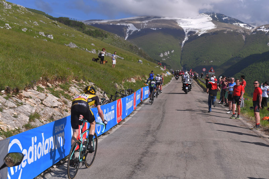 A previous edition of Giro d'Italia ascends the Blockhaus