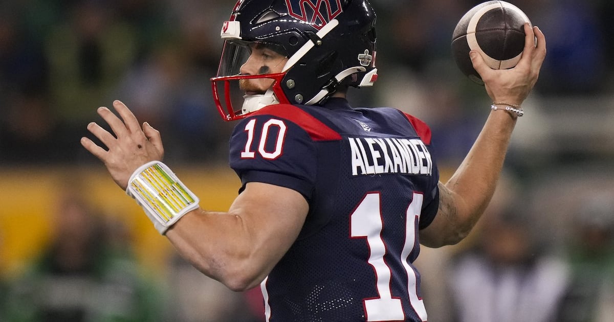 Montreal Alouettes QB Davis Alexander pulled from preseason start for precautionary reasons