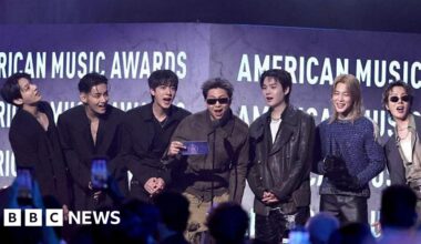BTS crowned 'Artist of the Year' at American Music Awards - BBC