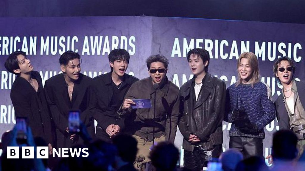 BTS crowned 'Artist of the Year' at American Music Awards - BBC