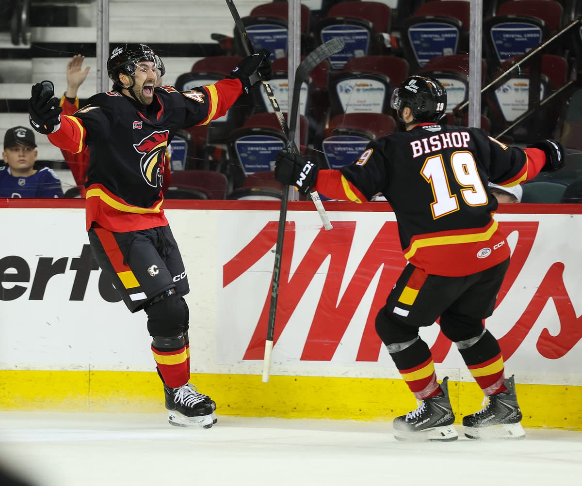 FN AHL Report Cards: Nick Cicek’s natural leadership shined in his first season in Calgary