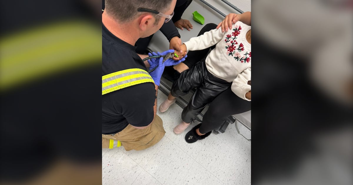 Ottawa firefighters free child's finger from toy shovel