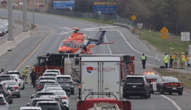 Highway 401 crash in Whitby sends motorcyclist to hospital