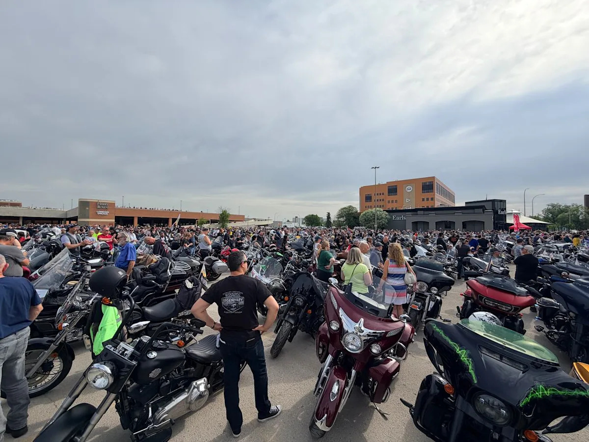 Bikers ride in Winnipeg to raise awareness of prostate cancer in annual fundraising event