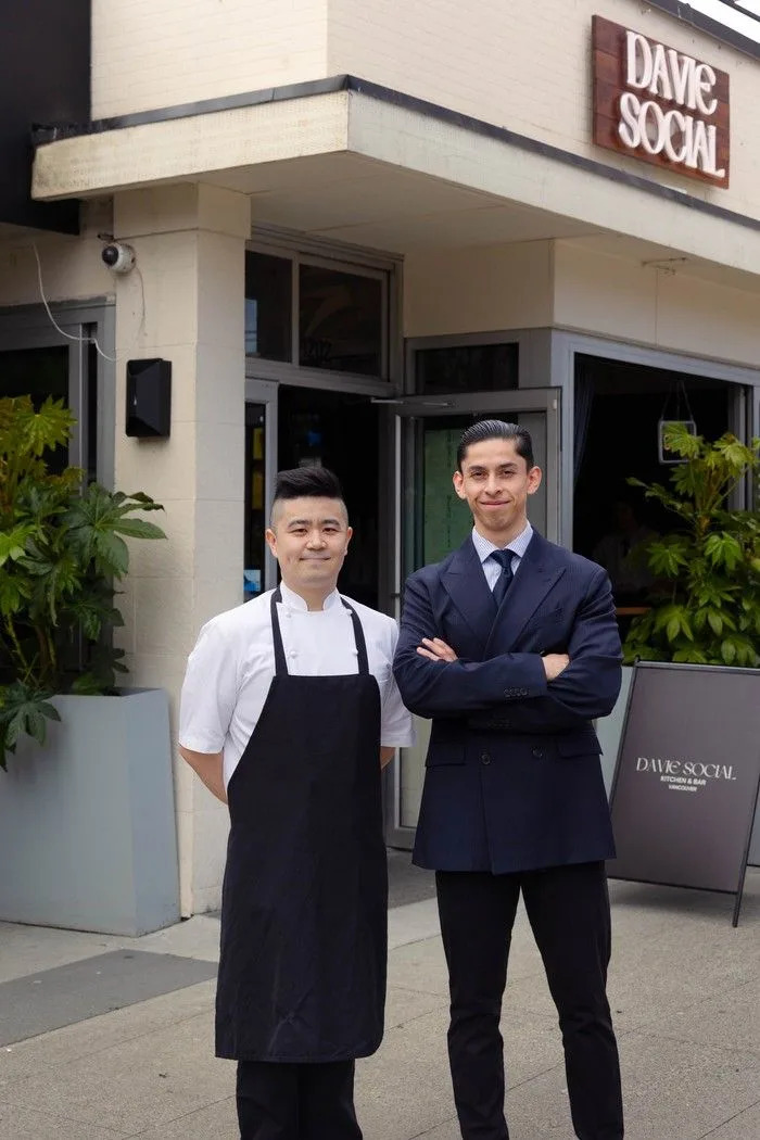  Henry Xie and Alejandro Sanchez recently opened Davie Social.