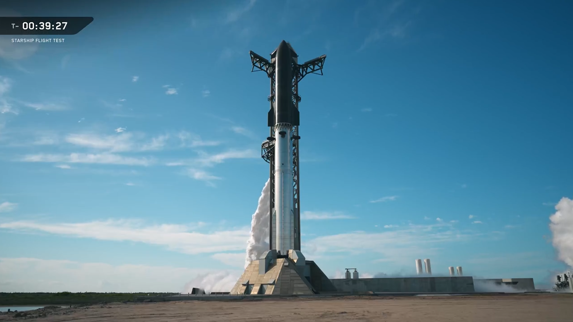 SpaceX Starship Flight 12 on pad ahead of launch