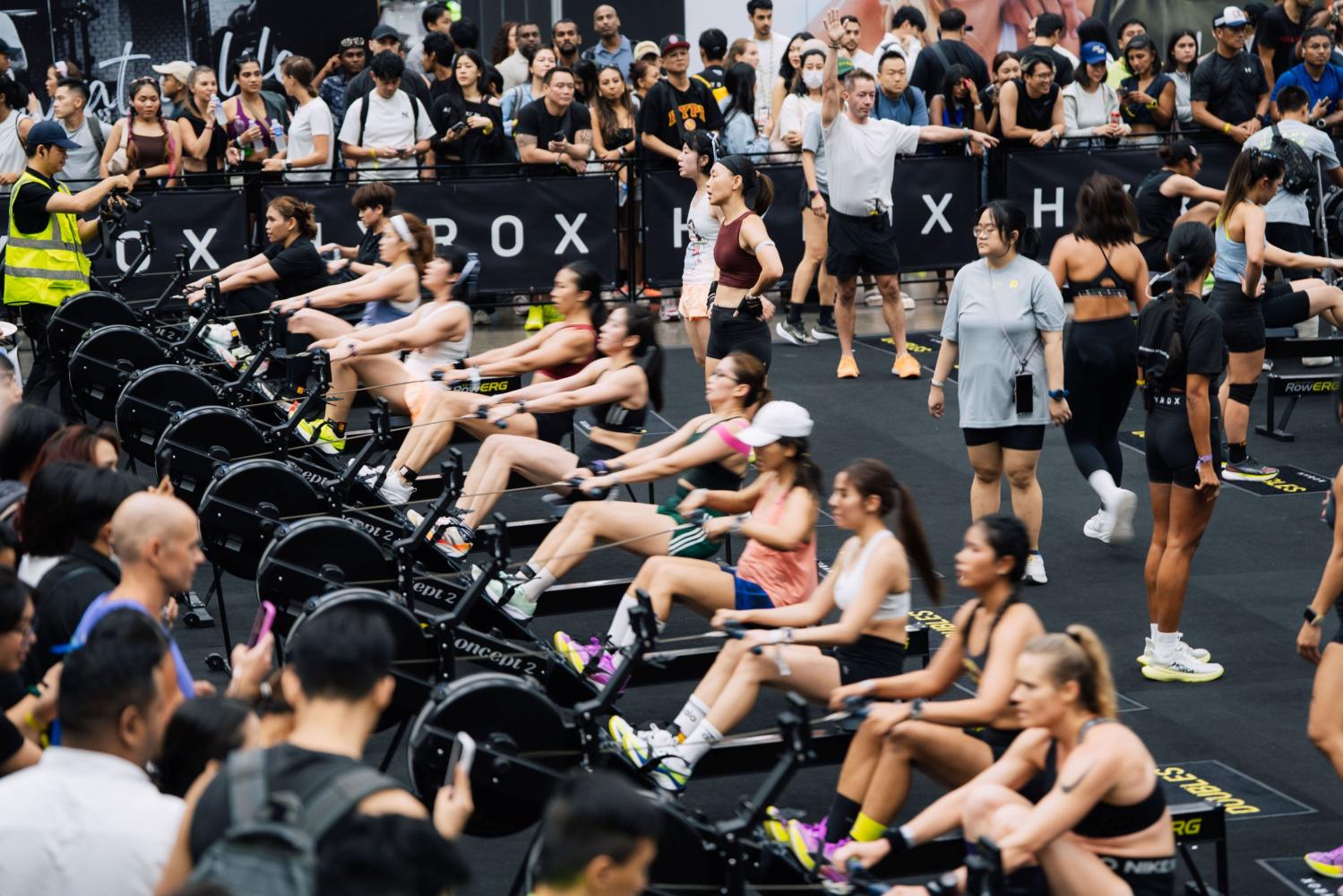 Athletes participate in the BYD Hyrox Bangkok.