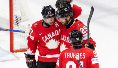 Canada catches fire in third to beat Denmark 5-1, remain perfect at hockey worlds
