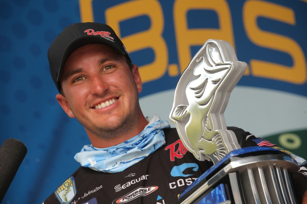 Chris Johnston, of Peterborough, Ont., is seen in Clayton, N.Y., in a July 27, 2020, handout photo. Johnston won the Elite Series event on Santee Cooper Lakes on Sunday, finishing over 19 pounds ahead of American Brandon Palaniuk. THE CANADIAN PRESS/Handout - Bass Anglers Sportsman Society, Seigo Saito (Mandatory Credit)