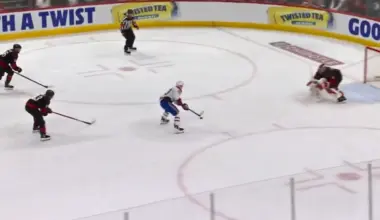 Goal scored by Montreal Canadiens forward Ivan Demidov against the Carolina Hurricanes.