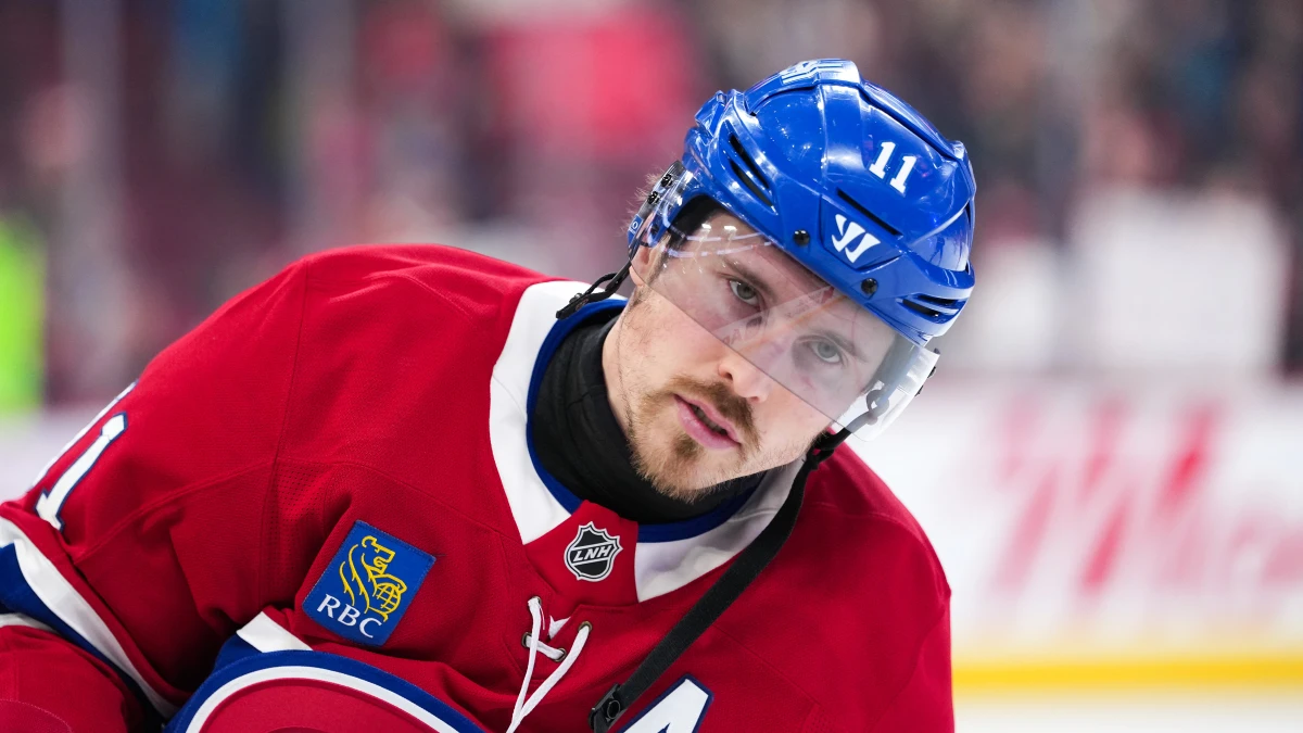 Montreal Canadiens forward Brendan Gallagher (11) skates during the warmup before the game against the Vegas Golden Knights at the Bell Centre.
