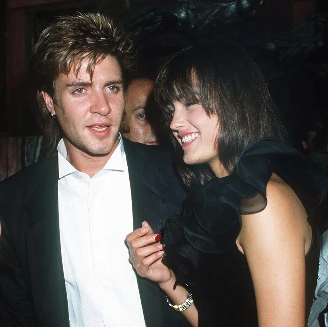 Simon Le Bon and Yasmin Le Bon at a party.