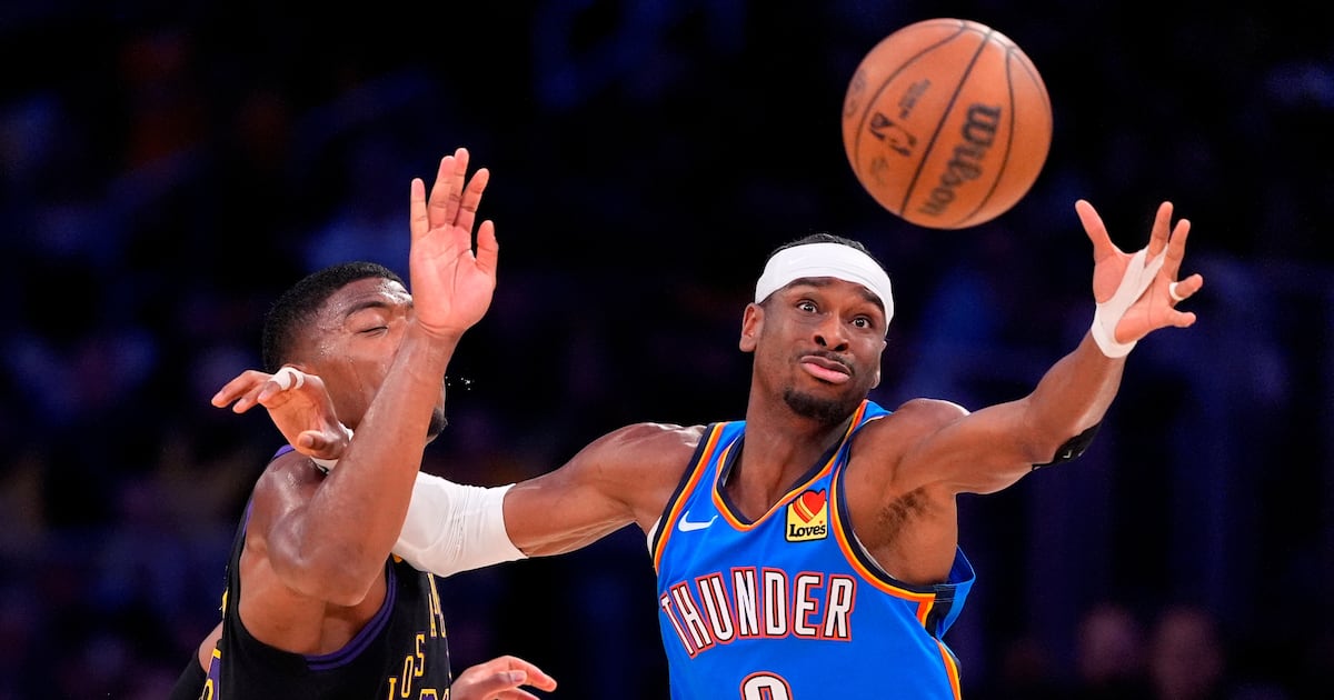 Brilliant Gilgeous-Alexander, Mitchell lead Oklahoma City Thunder to win over Los Angeles Lakers in Game 4 for series sweep