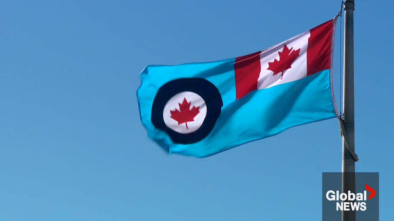Click to play video: 'Royal Canadian Air Force marks 100 years with Edmonton flyover'