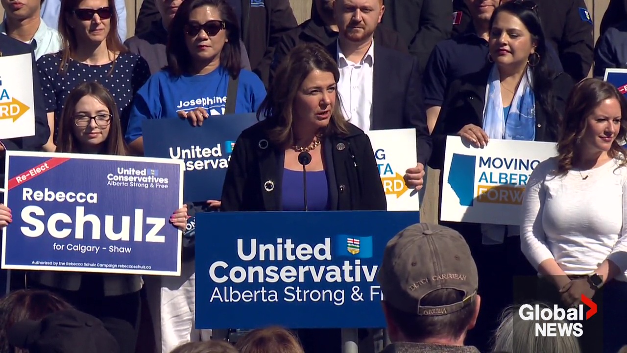 Click to play video: '‘Take Back Alberta’ claims to to control United Conservative Party, premier’s office'